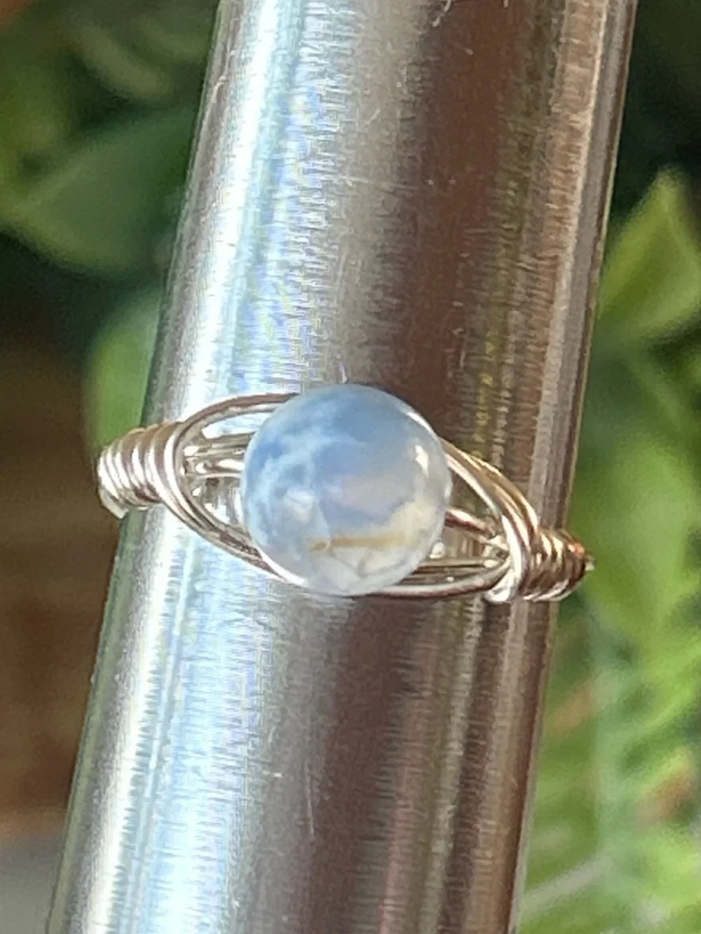 Handmade silver tone